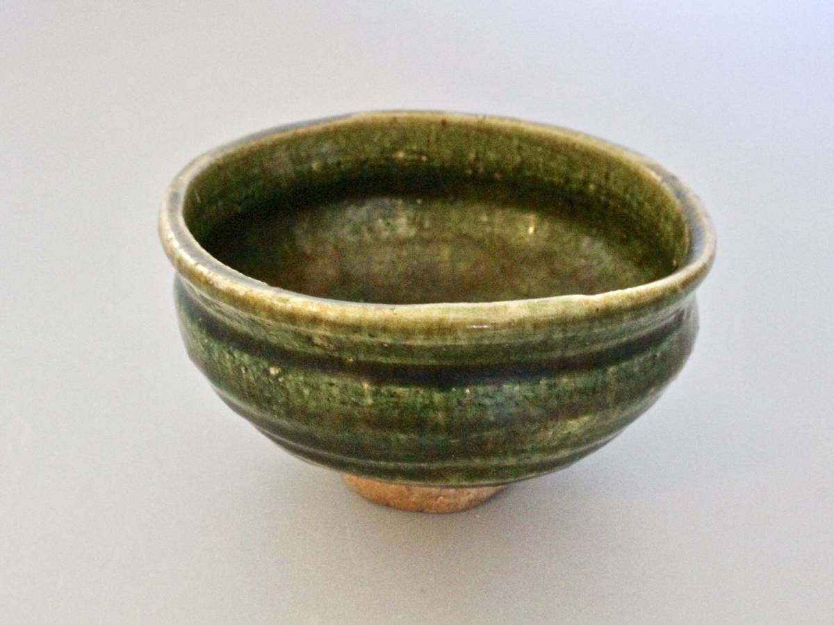 共箱 茶碗 抹茶碗 陶器 織部茶碗 野田東山造 | by 伝統工芸品