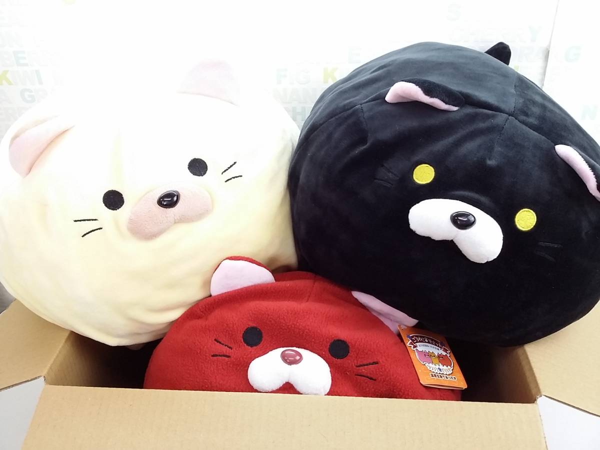 ごろねこサミット　もちもちしっとりダイカットクッション　ねこねこにゃんこ ごろねこサミット もちもちしっとりダイカットクッション ねこねこ