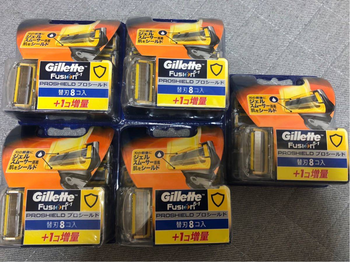 Gillette プロシールド 5+1 替刃 8個入 4箱セット Gillette（ジレット）