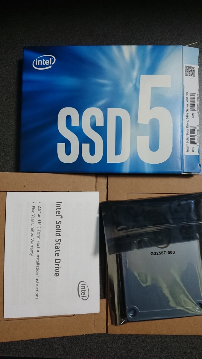 インテル SSD 未使用 SSDSC2KW480H6X1 540sシリーズ 480GB 2.5インチ