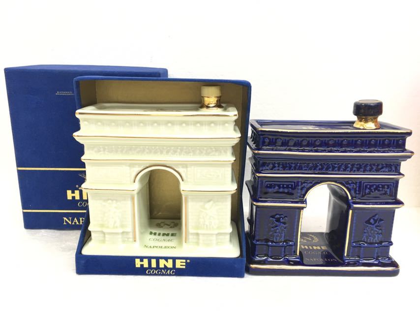美品】HINE ナポレオン コニャック 凱旋門ボトル古酒 箱付き 未開栓