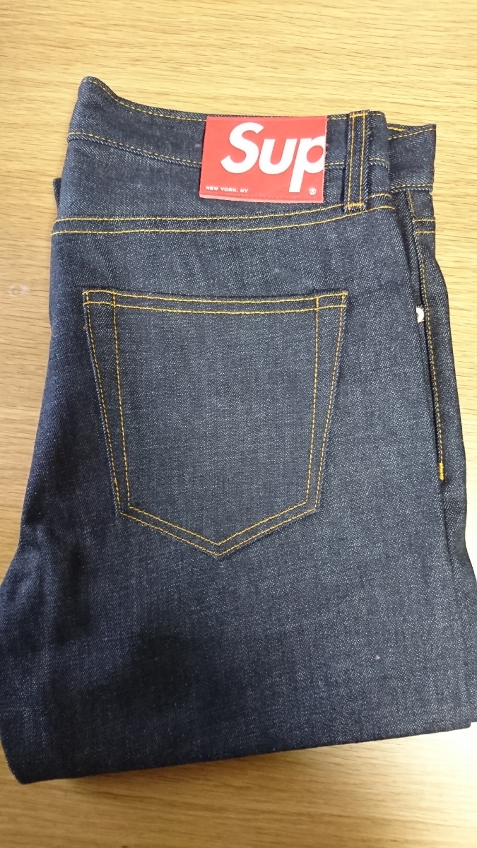 supreme rigid slim jeans Supreme Rigid Slim Indigo' 'Rigid ジーンズ