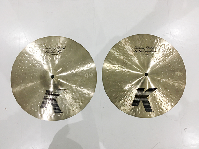 ZILDJIAN K CUSTOM DARK HI HATS 13インチ 中古