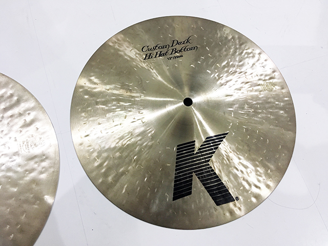 ZILDJIAN K CUSTOM DARK HI HATS 13インチ 中古