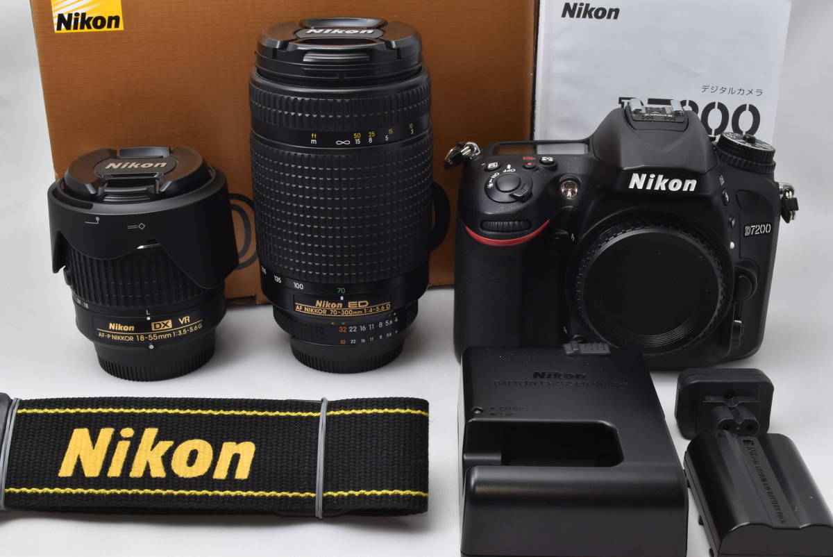 ☆1円出品☆ ニコン Nikon D7200 ダブルレンズセット