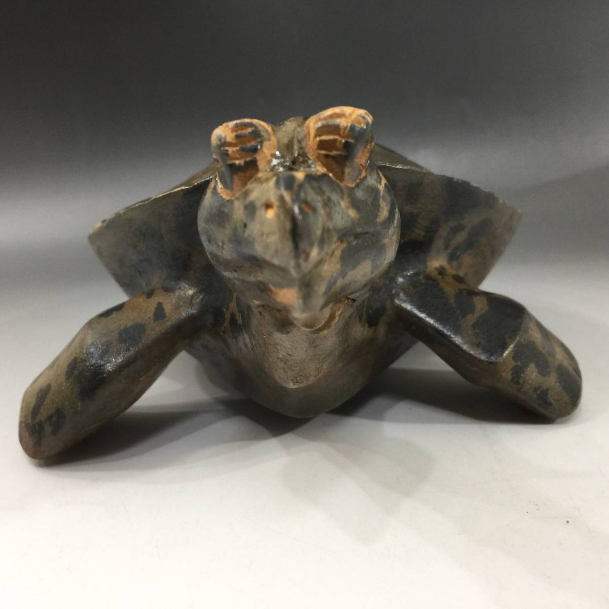 ミニ 彫刻の置物 木彫り亀の彫刻動物家の装飾工芸品 ホーム 木彫り 