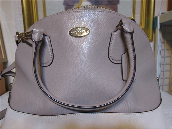 コーチ COACH ハンドバック ２ウェイ ２トーン ショルダーバッグ 薄いベージュ コーチ COACH ハンドバッグ 0 ミニボストンバッグ A4