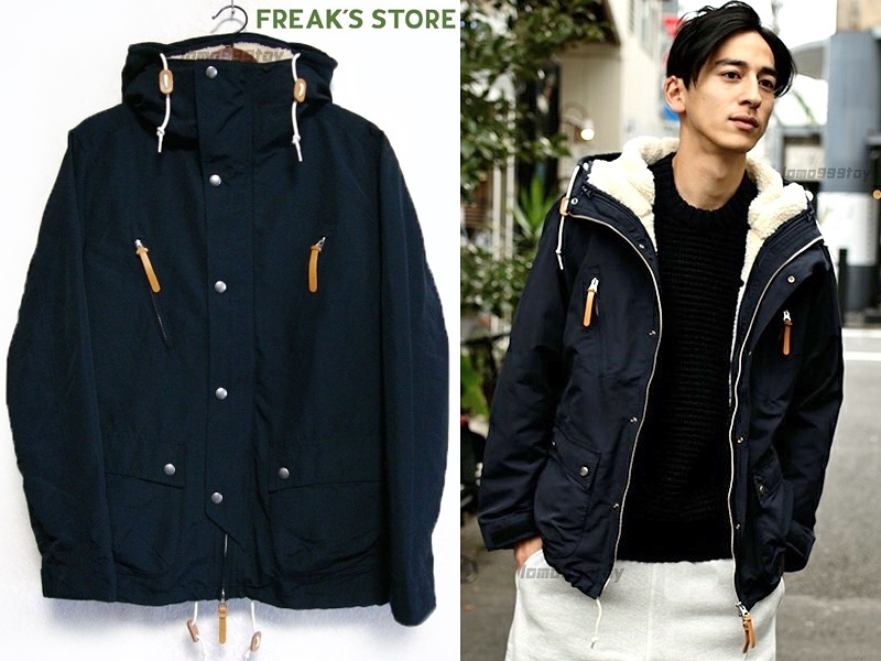 定価2万 美品FREAKS STOREボア ライナー3WAYマウンテンパーカーS(M 