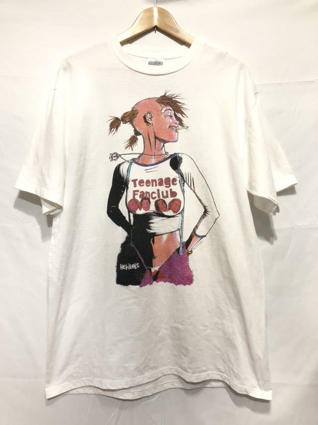 90s Teenage Fanclub ×Tank Girl ビンテージTシャツ XL ティーンエイジ 