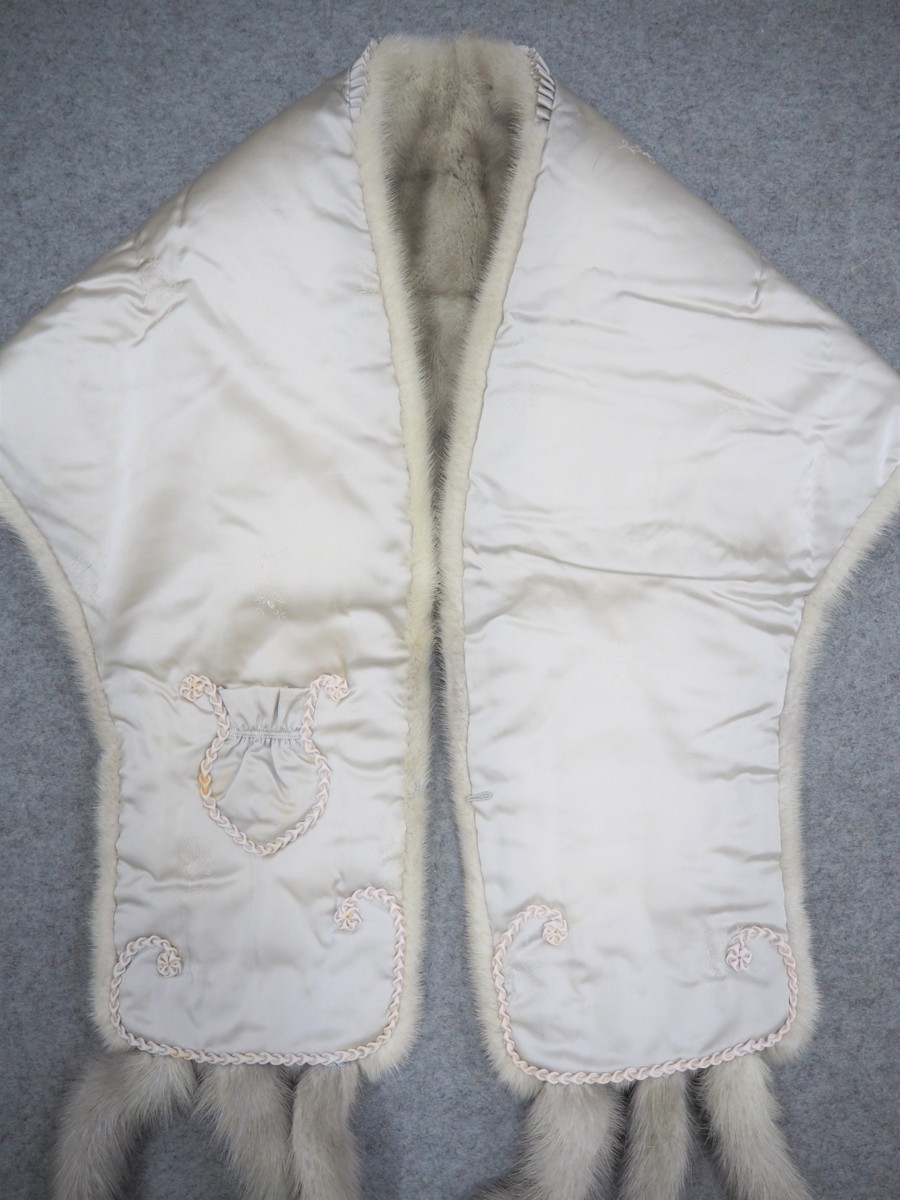 美品【 SAGA MINK/肉厚 】高級毛皮 サファイヤミンク ショール