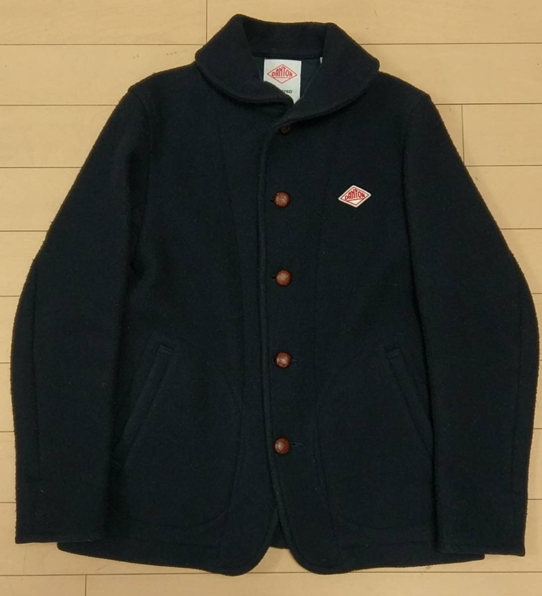 希少ダントン ウールモッサコート ネイビー 大きいサイズ XL(42 希少ダントン ウールモッサコート ネイビー 大きいサイズ XL(42