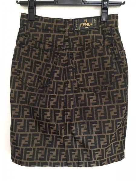 Fendi デニムスカート フェンディ FENDI ロゴ ミニスカート デニム