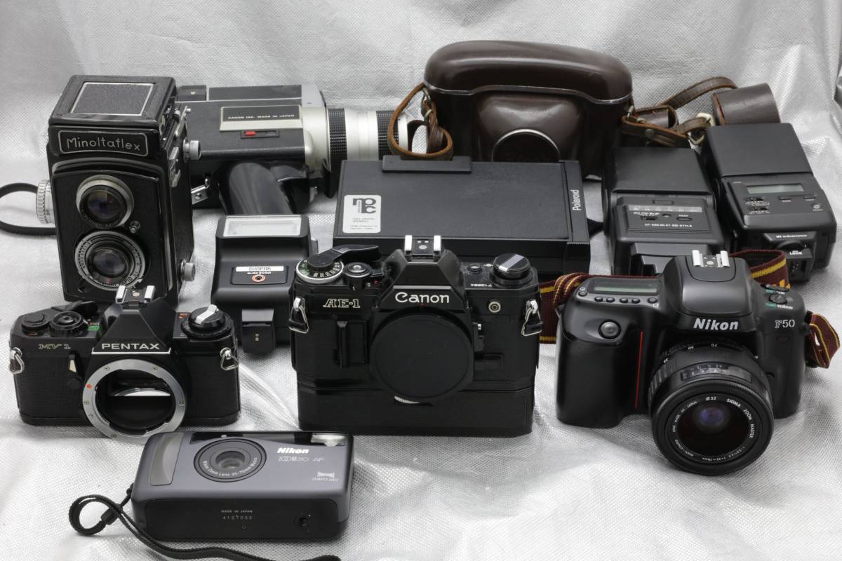 Canon AE-1 ジャンク CANON AE-1他 3台セット 全てシャッター切れた（動作