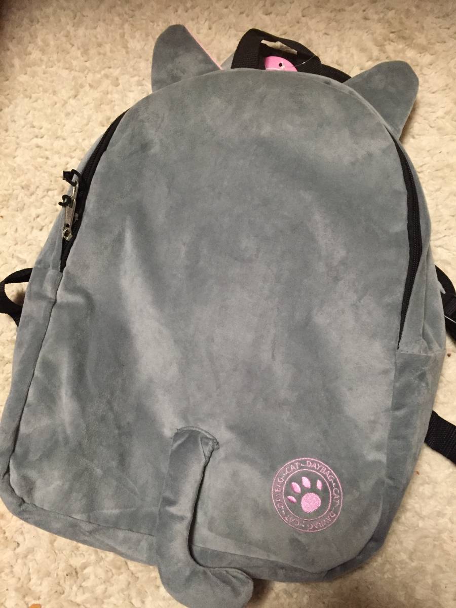 ねこみみ リュックサック デイパック グレー 猫耳 動物 ｃａｔ かわいい バッグ リュックサック デイパック 売買されたオークション情報 Yahooの商品情報をアーカイブ公開 オークファン Aucfan Com