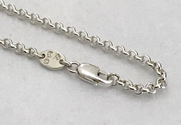 クロムハーツ/ドックタグ/カットアウトタイニー/新品加工/センターパヴェ！ロールチェーン