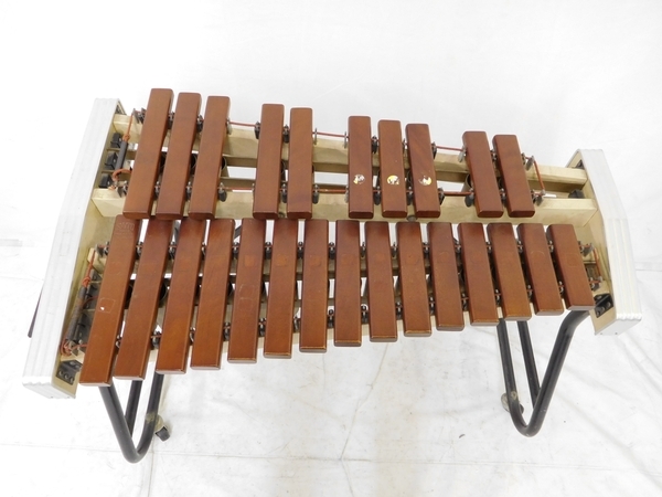 ①斎藤楽器製作所 マリンバ MB-25立奏 木琴 25鍵 マリンバ 木琴 No.55 25鍵 - 打楽器 斉藤楽器製作所 2オクターブ 引取