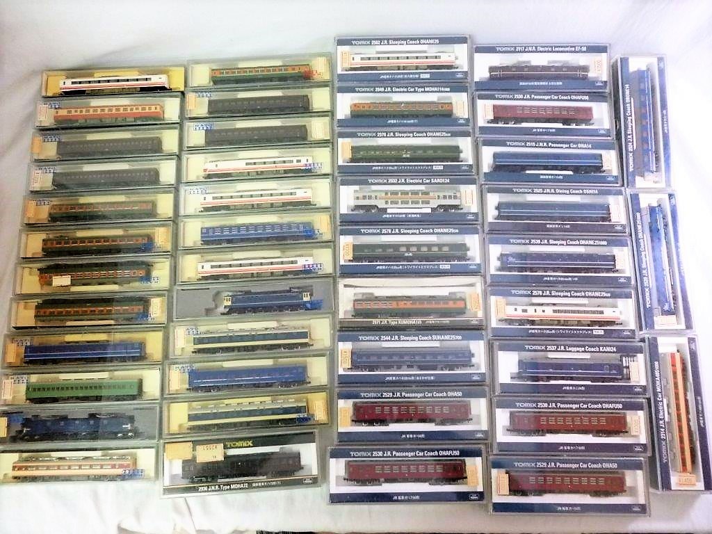 【Ｎゲージ大量まとめ売り】KATO TOMIX 2117 2544 2529 2530など 国鉄 JRほか 車両 45両まとめてジャンクセット 鉄道模型 部品取り_1