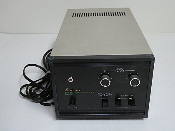 used SANSUI BA-60 ステレオパワーアンプ オーディオ機器 サンスイ