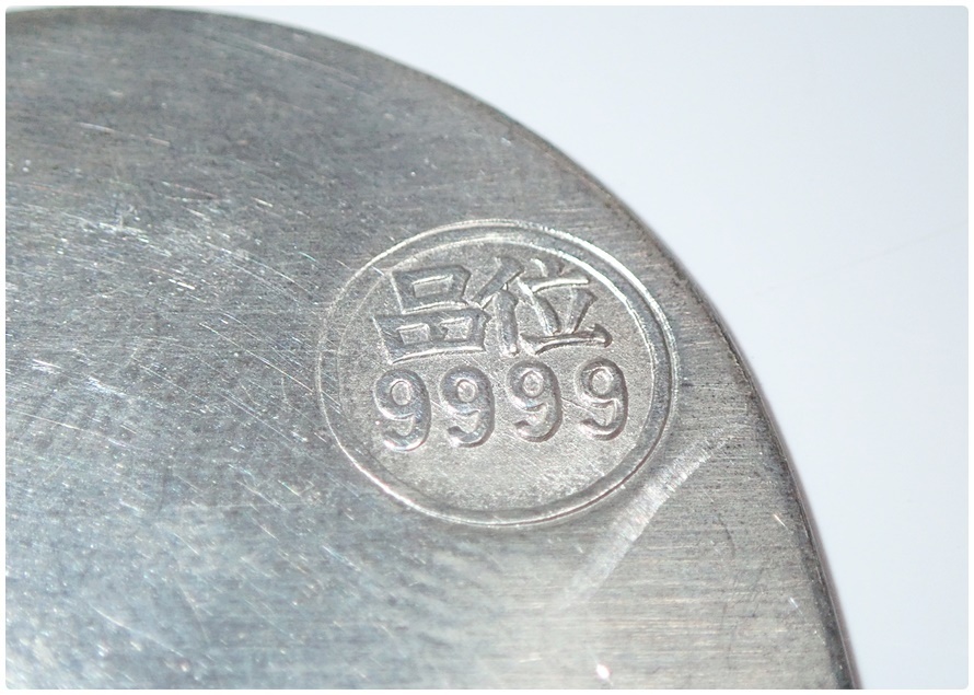 SALE，豊富な】 純銀（品位9999刻印） 徳力小判 重さ：104g D654 60