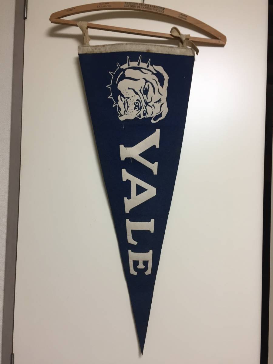 ペナントカン 缶 カレッジ 店舗什器 アンティーク YALE アイビー 60s