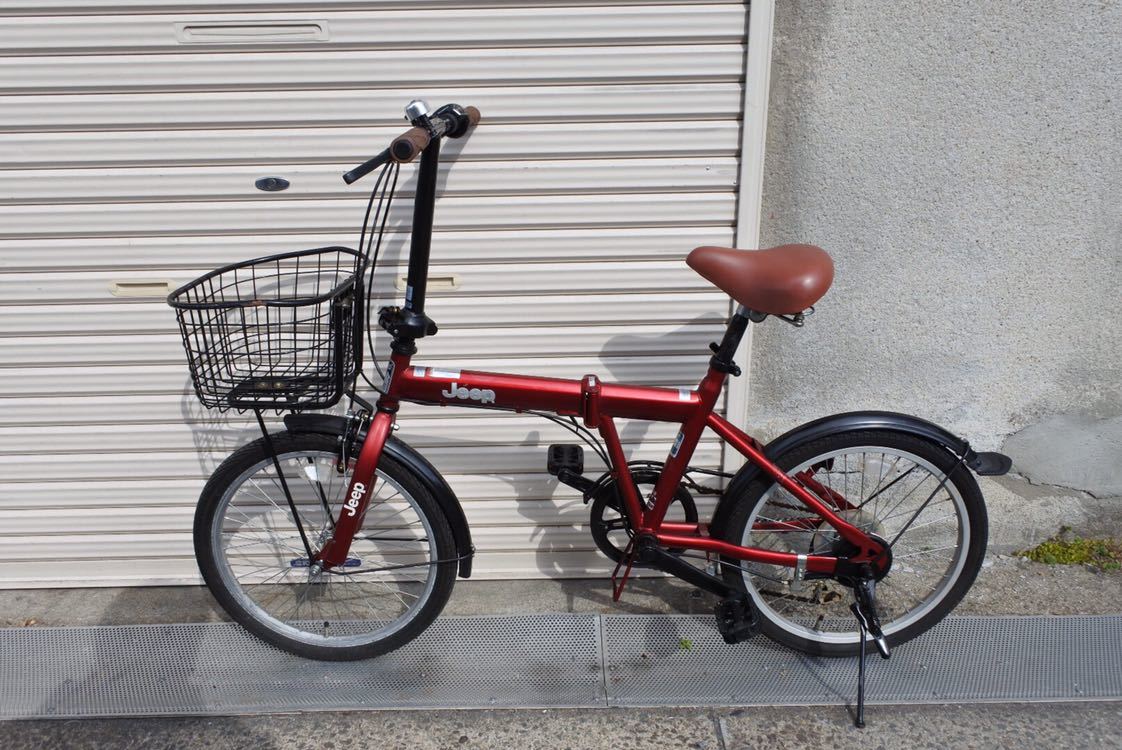 中古走行品 引き取り可能 Jeep 折りたたみ自転車 20インチ 6速 中古