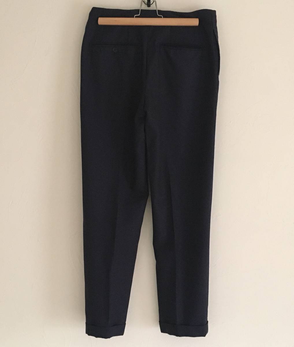 美品 AURALEE ウールモヘア スラックス サイズ3 ダークネイビー AURALEE オーラリー ウールモヘア パンツ ネイビー サイズ3 AURALEE
