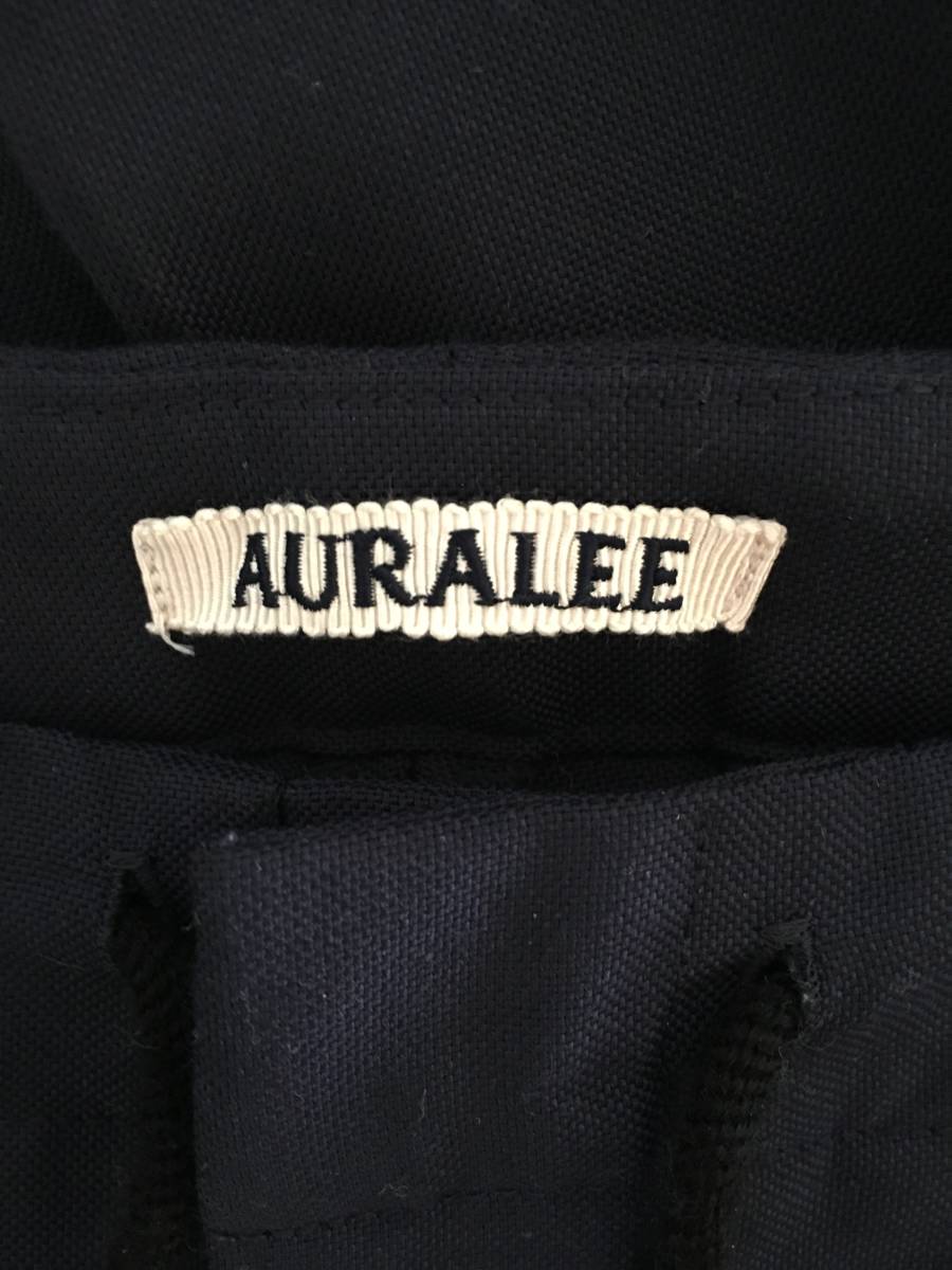AURALEE オーラリー ウールモヘア パンツ ネイビー サイズ3 AURALEE
