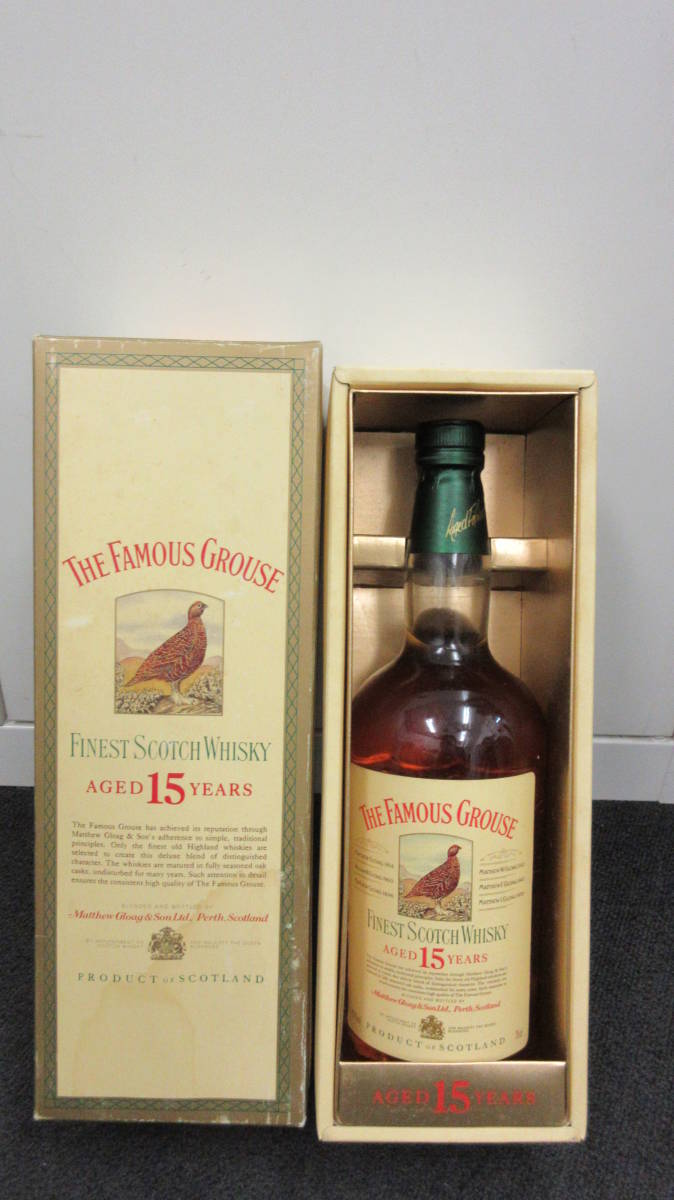 超激得，本物保証 43728◇希少古酒THE FAMOUS GROUSE 15 / フェイマス