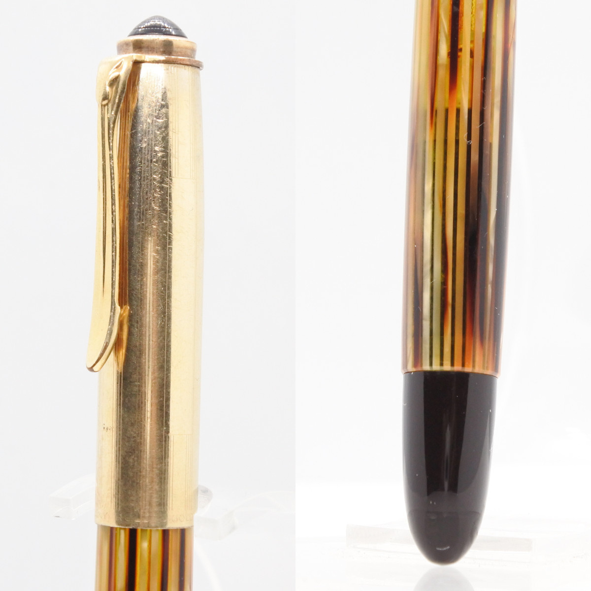 ビンテージ品 ペリカン Pelikan 400NN トートイス縞 万年筆 EF Pelikan