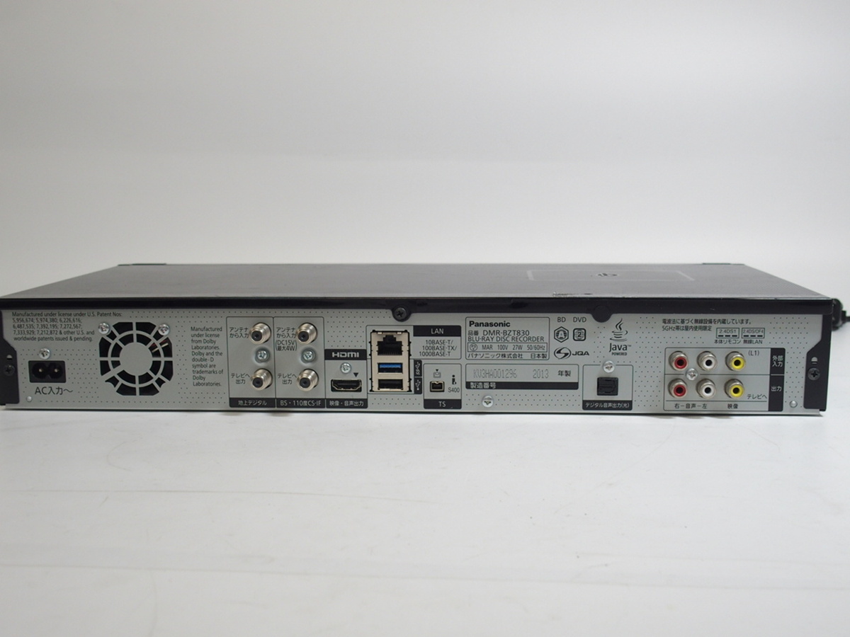 DMR-BZT830 Panasonic パナソニック - Yahoo!オークション 「dmr