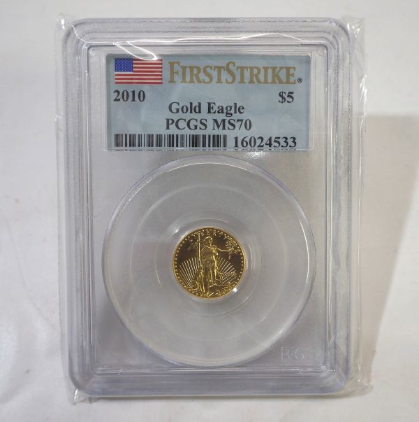 【限定SALE，2026】 2010年 ゴールド イーグル PCGS MS70 $5 金貨 アメリカ 鑑定済(北アメリカ)｜売買されたオークション情報、yahooの商品情報をアーカイブ公開 - オークファン 北アメリカ