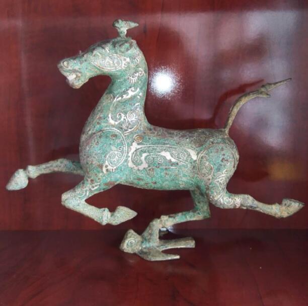 馬踏飛燕 置物 - 中国青銅器 : 青銅王朝 汗血馬 骨董品青銅器 風水