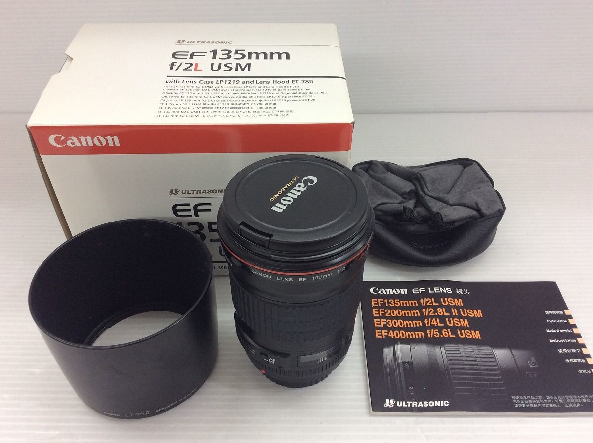 レンズ Canon EF 135mm F2 L USM +フード ET-78Ⅱ EC52-028jy/E3(キヤノン)｜売買されたオークション ...