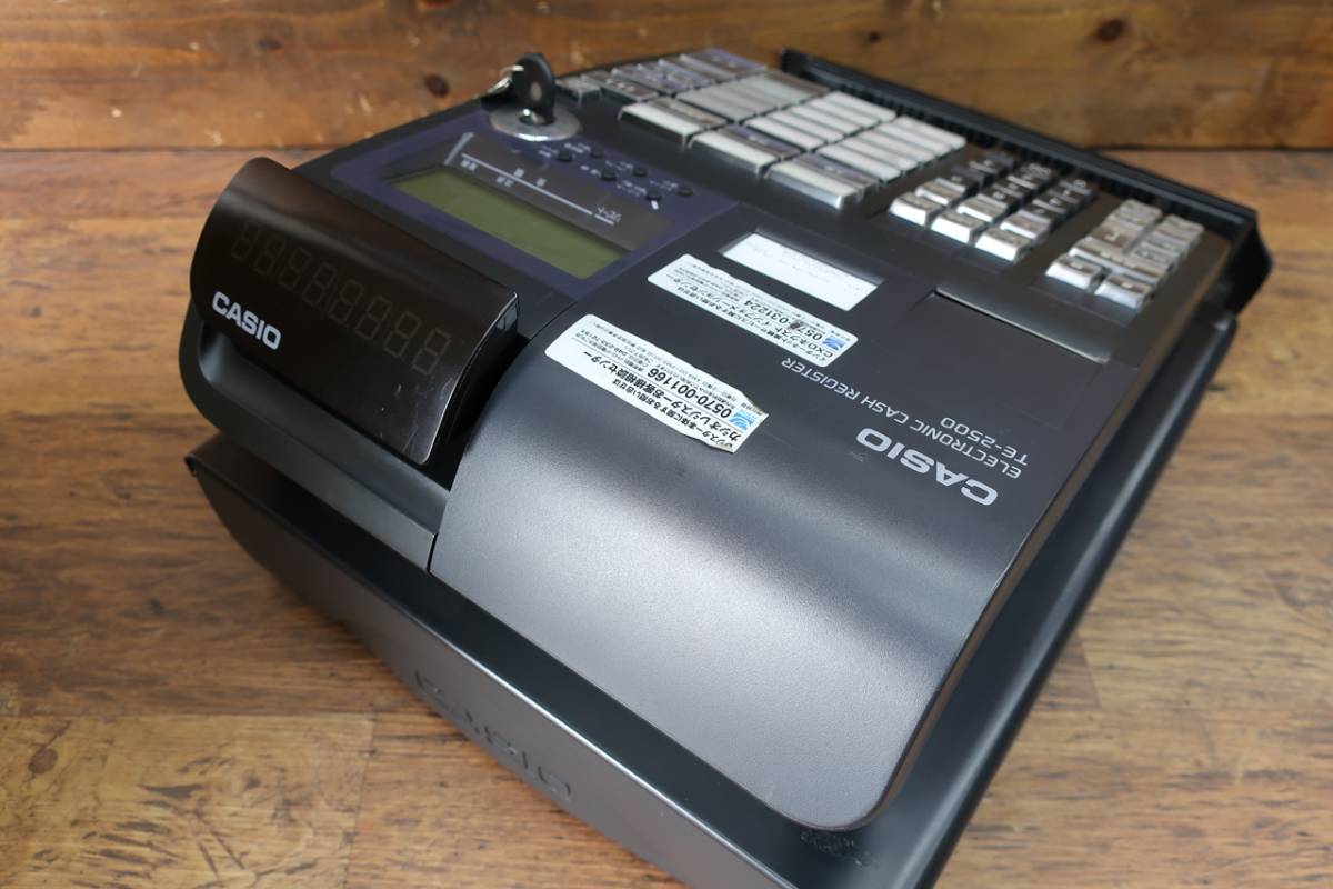 カシオレジスター TE-2500 CASIO TE-2500-15S 電子レジスター 複数税率対応