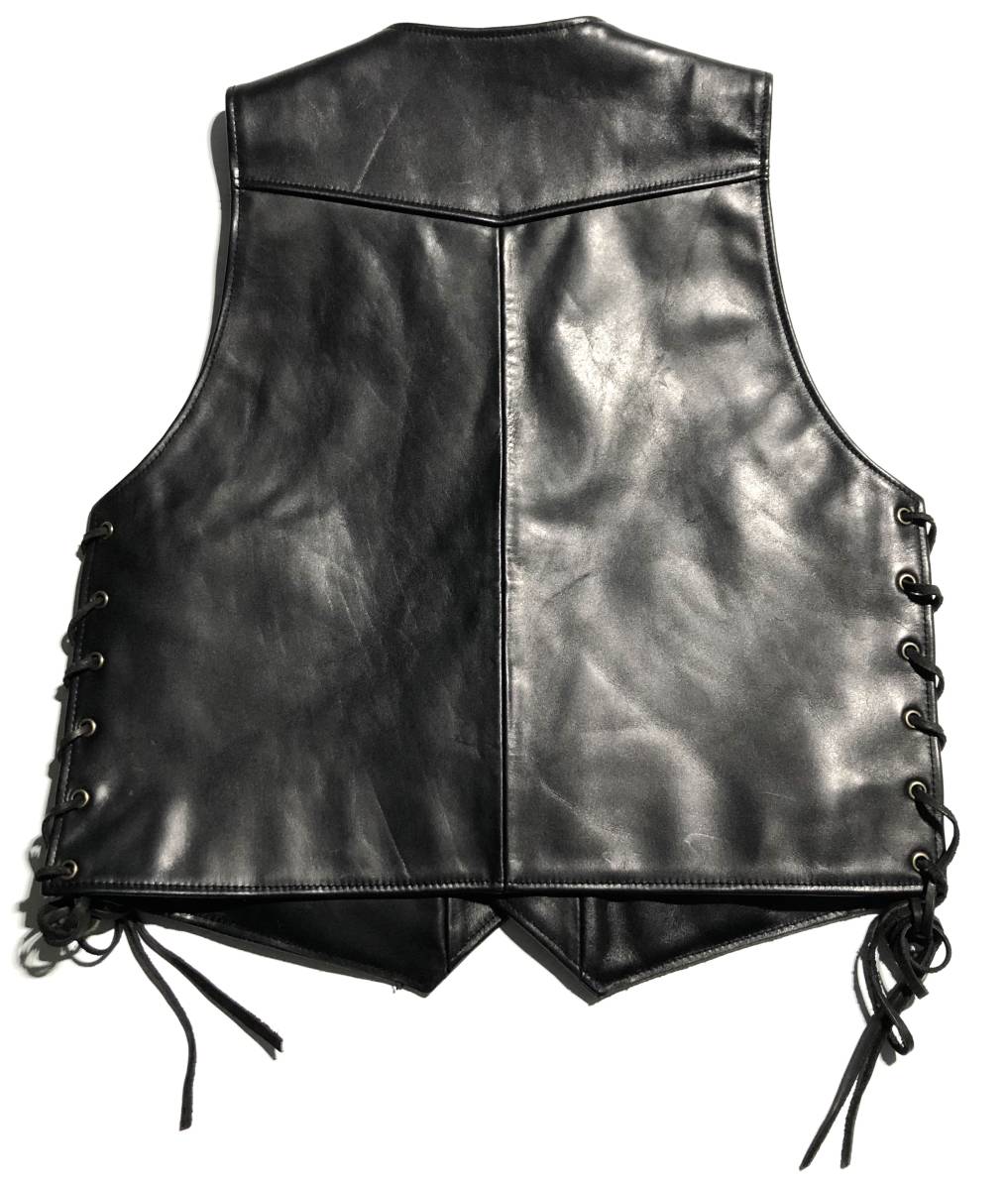 極美品 名作 KADOYA カドヤ レザーベスト LL 牛革 K's LEATHER