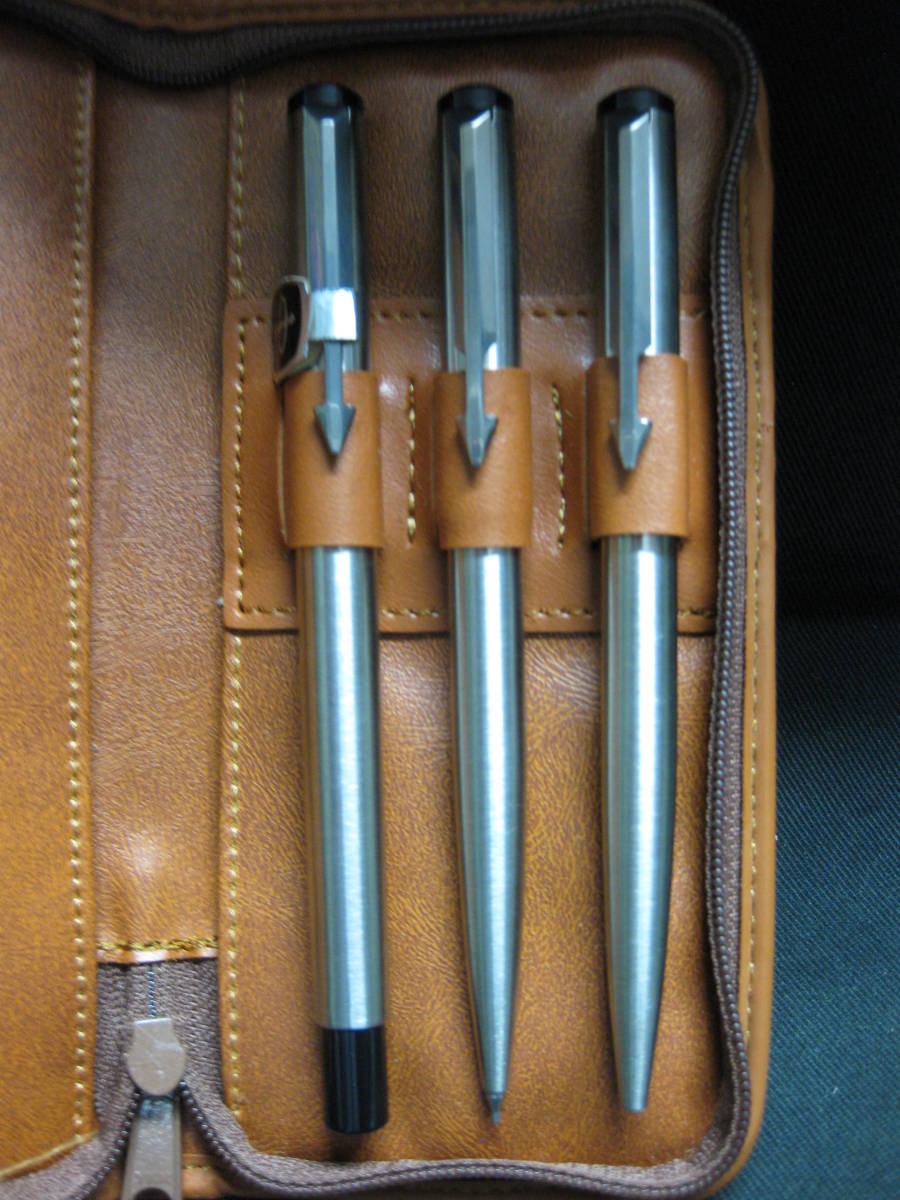 【パーカー】PARKER 万年筆★11U//ボールペン★111U//シャープペン★11U MADE IN UK. ペンケース付 未使用 長期保管品_2