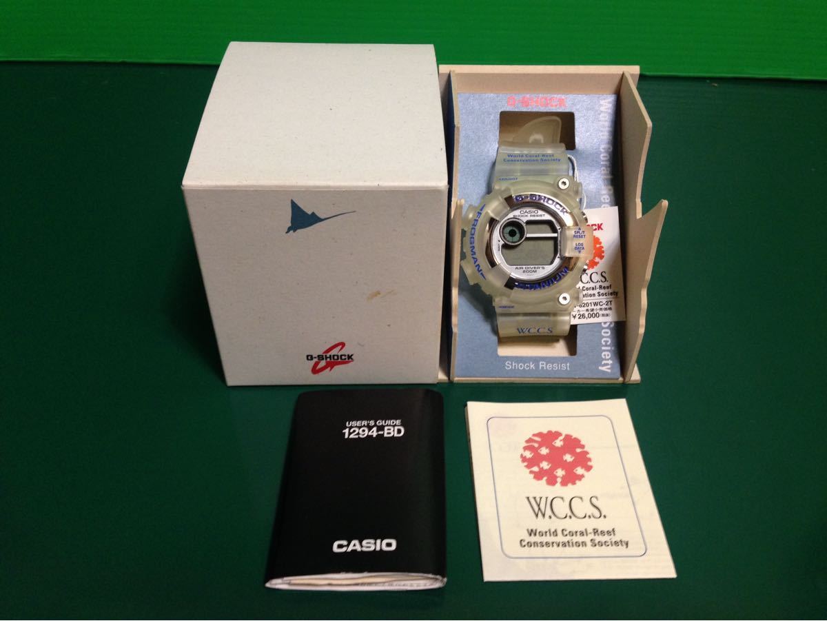 未使用☆デットストック☆電池切れ☆CASIO G-SHOCK FROGMAN DW-8201WC-2T/