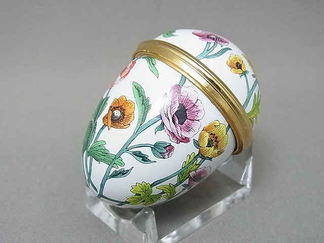 □ HALCYON DAYS ENAMELS/ハルシオンデイズエナメル ポピー エッグ型