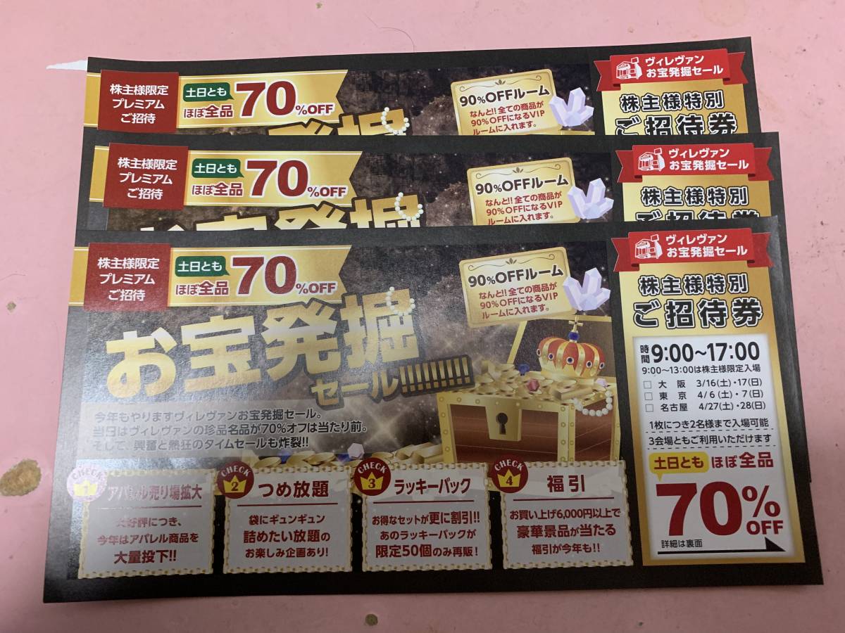 【送料無料】 ヴィレッジヴァンガード 株主優待券12000円分&お宝発掘セール株主様特別ご招待券 3枚_2