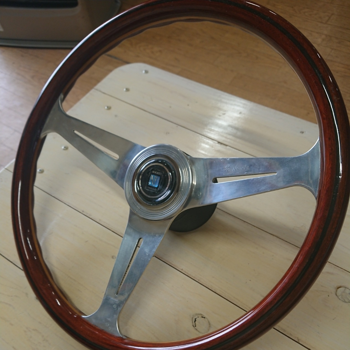 本物 ナルディ NARDI ハンドル ウッド 旧車 クラシック ステアリング