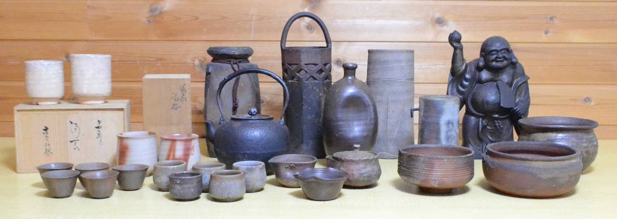 公式通販 侍桃山時代 古備前 三耳壺 「岡田宗叡」鑑定 識箱付 M5271円 