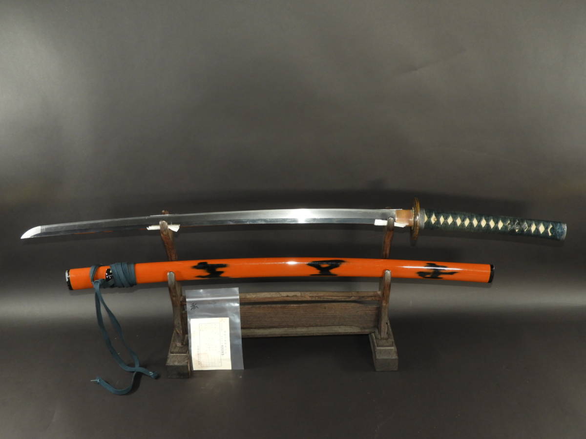 お得，得価 無銘68.6㌢/2尺2寸/朱塗拵入/片喰家紋柄前/居合/刀装具/日本刀/武具(刀、太刀)｜売買されたオークション情報、yahooの商品情報をアーカイブ公開 - オークファン 刀、太刀