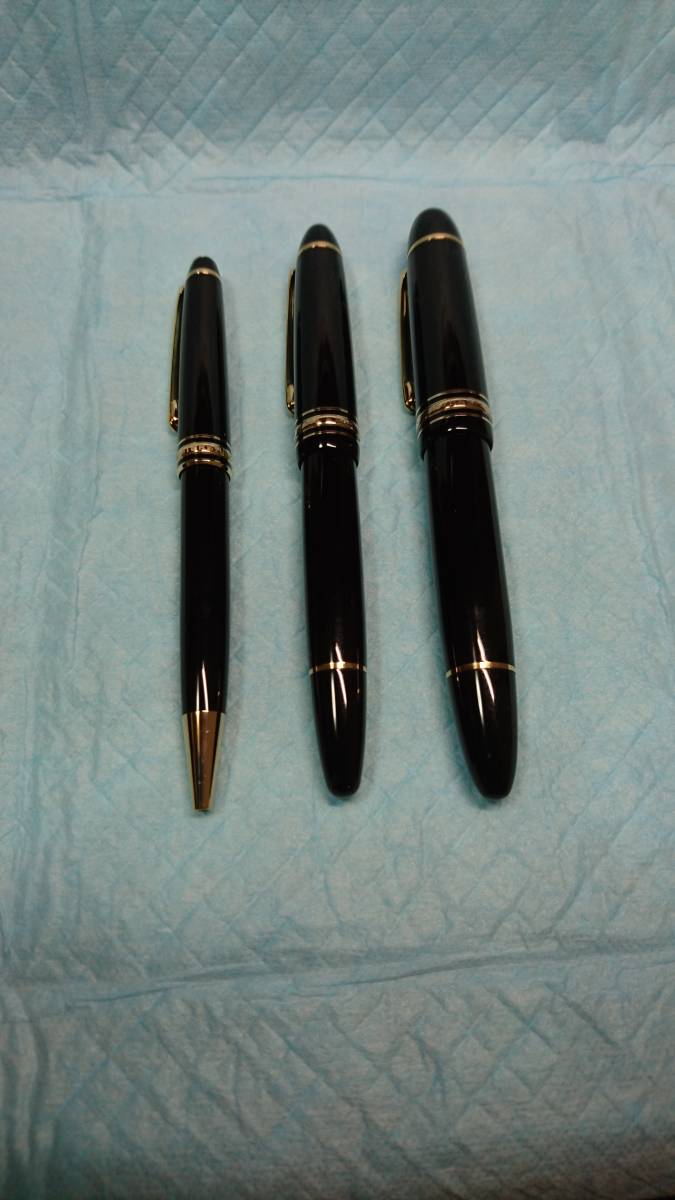 中古】MONTBLANC モンブラン 万年筆 4810 14K 585 x 2 ＋ボールペン 3本