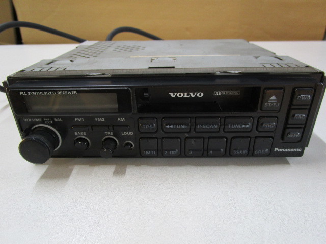 ボルボ VOLVO 90年 240 純正カセットデッキ CQ-LL185A 希少 ボルボ