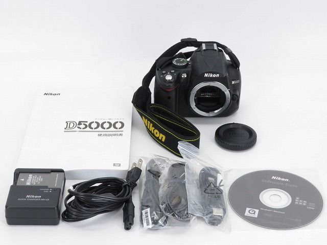 【美品】Nikon D5000 ボディ 充電器付き 1円～】【電源確認】ニコン Nikon デジタル 一眼レフ カメラ D5000