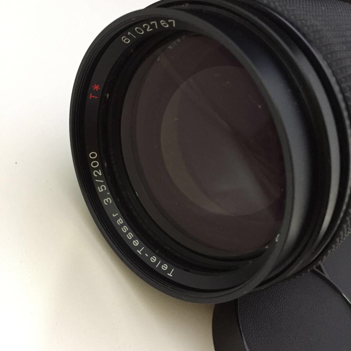 送料無料 Carl Zeiss Tele-Tessar 3.5 200 T CONTAX カメラ レンズ