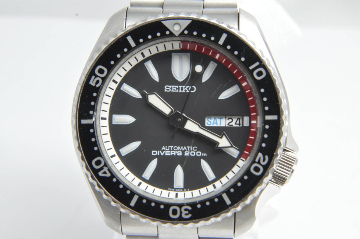 ☆06-1263】□中古□SEIKO ダイバーズ 7S26-02K0 200m