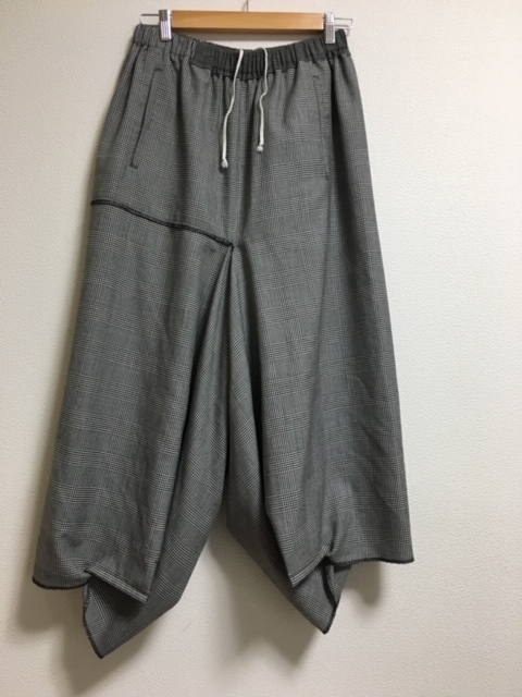 COMME des GARCONS コムデギャルソン ワイドサルエルパンツ チェック M