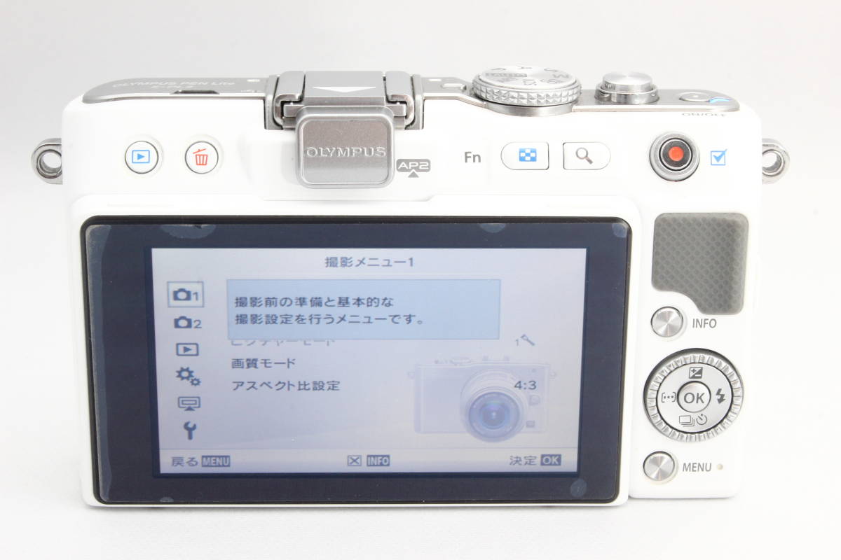 ☆新品級☆OLYMPUS オリンパス PEN Lite E-PL3 ダブルズーム キット 