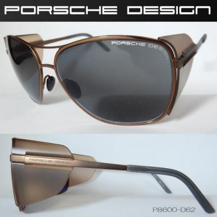 送料無料～ポルシェデザイン PORSCHE DESIGN【サングラス】風防付き チタン製 正規品 ミラーレンズ/P8600